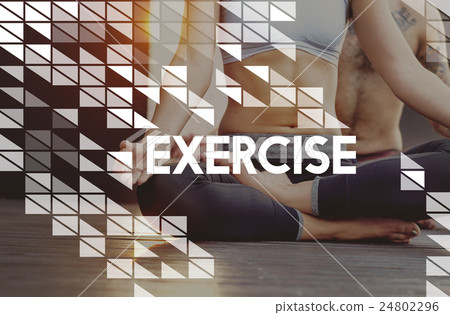 Fitness Exercise Yoga Health Workout Concept 24802296