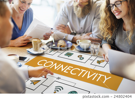 Connection Wireless Online Transmission Transfer Concept 24802404