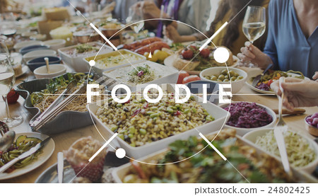 Food Mania Foodie Food Lover Gourmet Cuisine Tasty Delicious Concept 24802425