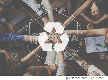 Recycle Biodegradeable Solution Empower Graphic Concept 24802549