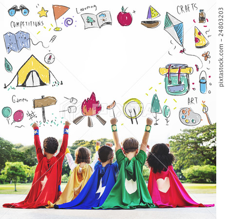 Summer Camp Adventure Exploration Enjoyment Concept 24803203