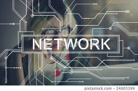 Network Internet Connection Social Computer Concept Network Internet Connection Social Computer Concept 24803399