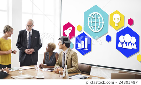 Global Business Strategy Planning Icon Concept 24803487