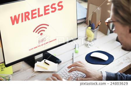 Wireless Technology Online Internet Concept 24803629