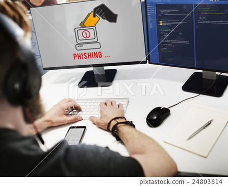 Cyber Attack Crime Fraud Phishing Hacker Security System Concept Cyber Attack Crime Fraud Phishing Hacker Security System Concept 24803814