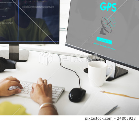 Boardcast Data Transmission GPS Navigation Concept 24803928