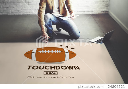 Touchdown Sport American Football Power Speed Strategy Concept Touchdown Sport American Football Power Speed Strategy Concept 24804221
