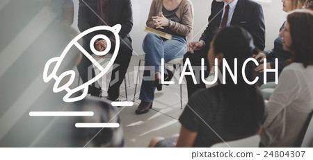Launch Startup Business Success Release Concept Launch Startup Business Success Release Concept 24804307