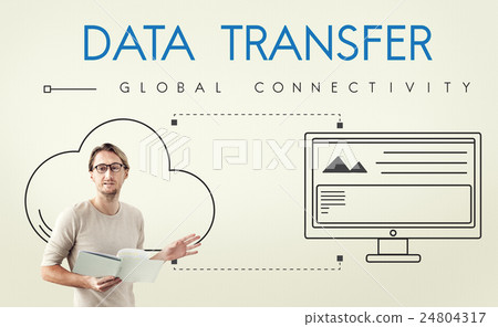 Network Cloud Backup Storage Download Concept 24804317