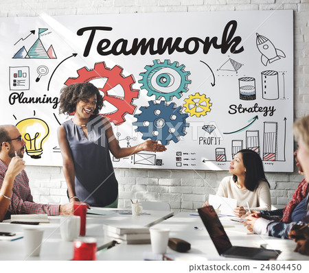 Teamwork Team Collaboration Connection Togetherness Unity Concept 24804450