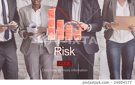 Problems Risk Deflation Depression Bankruptcy Concept 24804577