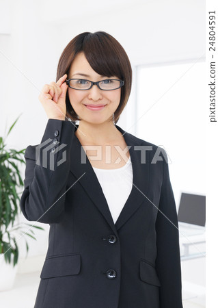 Business office female new employee smile young woman business woman Business office female new employee smile young woman business woman 24804591