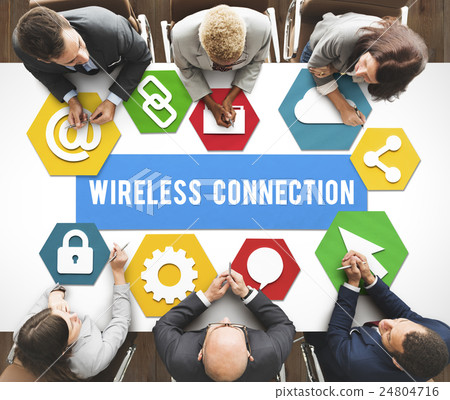 Wireless Signal Reception Mobility Graphic Concept 24804716