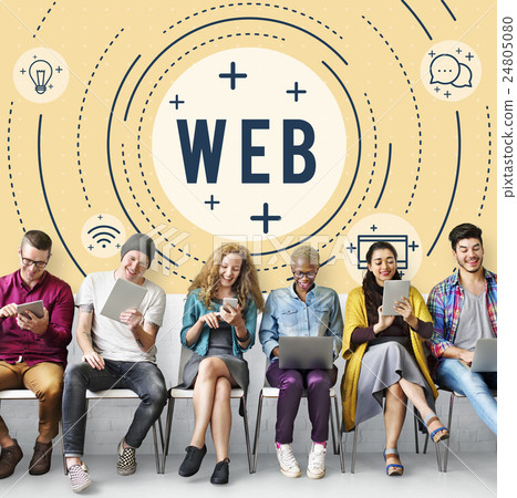 Web Sync Trend Updte Networking Concept 24805080