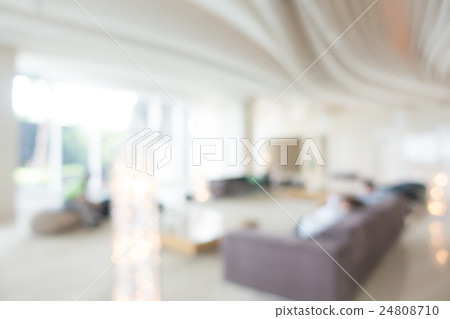 Abstract blur hotel lobby 24808710