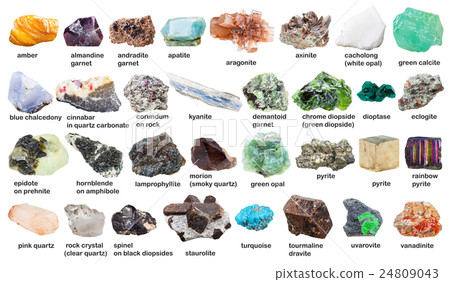 set from raw gemstones and crystals with names set from raw gemstones and crystals with names 24809043