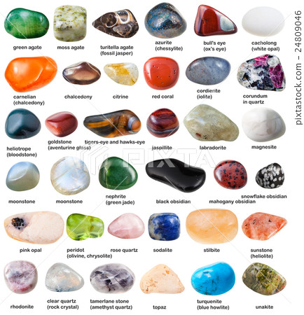 collection of various tumbled gemstones with names collection of various tumbled gemstones with names 24809046