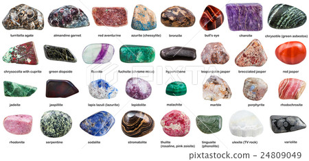various tumbled ornamental stones with names various tumbled ornamental stones with names 24809049