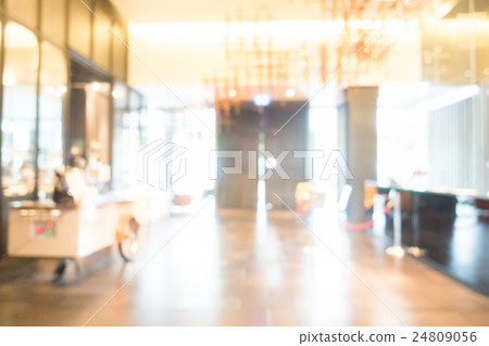 Abstract blur hotel lobby 24809056