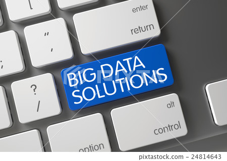 Big Data Solutions Key. 3D Render. Big Data Solutions Key. 3D Render. 24814643