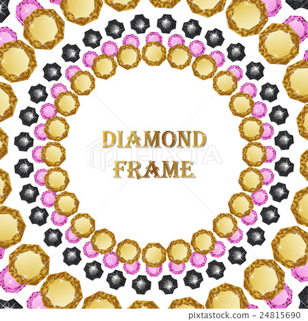 Diamonds round frame 24815690