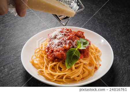 Italian pasta Amatriciana Spaghetti All'Amatriciana Italian pasta Amatriciana Spaghetti All'Amatriciana 24816761