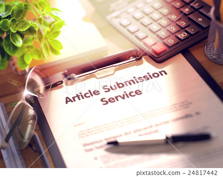 Clipboard with Article Submission Service Concept 24817442
