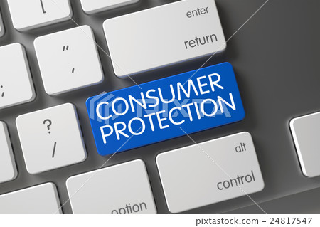 Keyboard with Blue Keypad - Consumer Protection 24817547