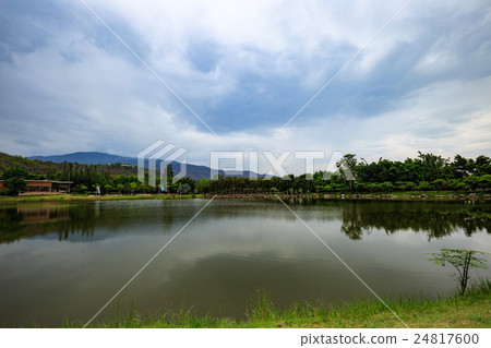 Lake reflection 24817600