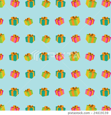 seamless pattern with gift boxes . seamless pattern with gift boxes . 24819139