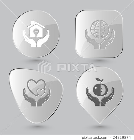 economy in hands, protection world, love in hands 24819874