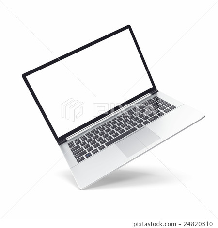 Laptop isolated on white background. 3d Laptop isolated on white background. 3d 24820310