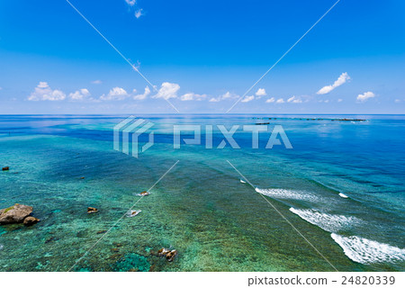 海,礁,景觀,沖繩。 海,礁,景觀,沖繩。 24820339