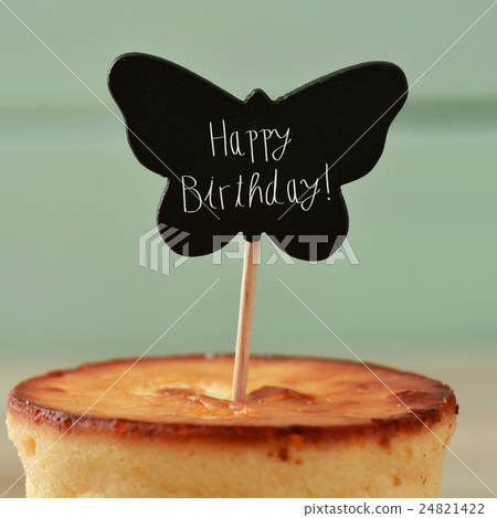 cake and text happy birthday 24821422