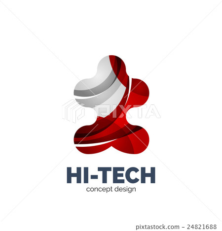 Modern abstract futuristic logo Modern abstract futuristic logo 24821688