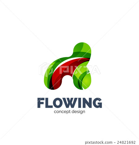 Modern abstract futuristic logo Modern abstract futuristic logo 24821692