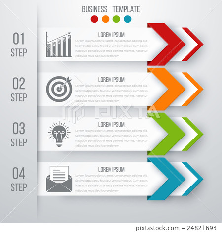 Vector illustration infographics four options Vector illustration infographics four options 24821693