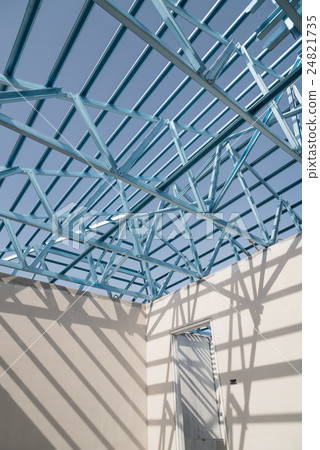 Structure of steel roof. Structure of steel roof. 24821735
