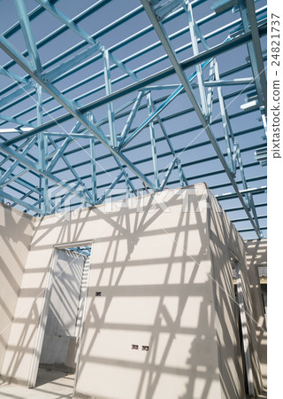 Structure of steel roof. Structure of steel roof. 24821737