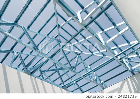 Structure of steel roof. Structure of steel roof. 24821739