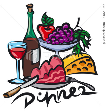dinner with wine dinner with wine 24821936
