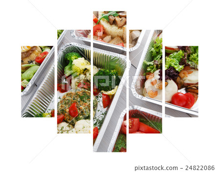 Healthy food take away in boxes Healthy food take away in boxes 24822086