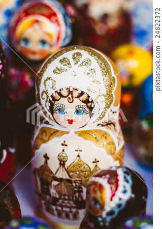 Colorful Russian Nesting Dolls Matreshka Colorful Russian Nesting Dolls Matreshka 24822372