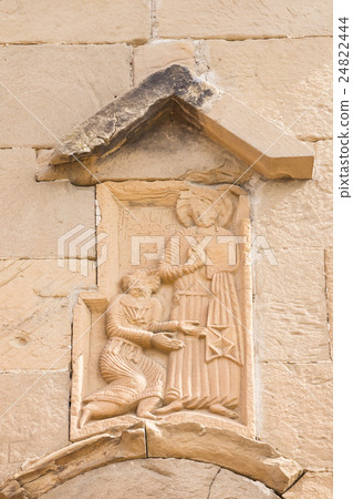 Mtskheta Georgia. Close View Of Bas-Relief 24822444