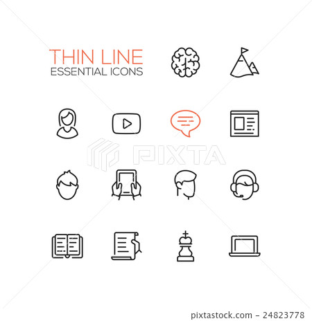Business, Finance Symbols - thick line design Business, Finance Symbols - thick line design 24823778