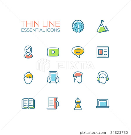 Business, Finance Symbols - thick line design Business, Finance Symbols - thick line design 24823780