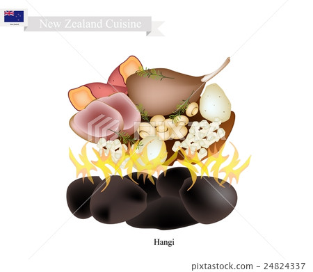 Hangi, A Traditional New Zealand Maori Dish Hangi, A Traditional New Zealand Maori Dish 24824337