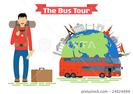 Tourist goes to The Bus Tour of popular landmarks 24824899