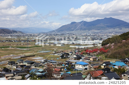 Local railway spring in Shinshu 24825205