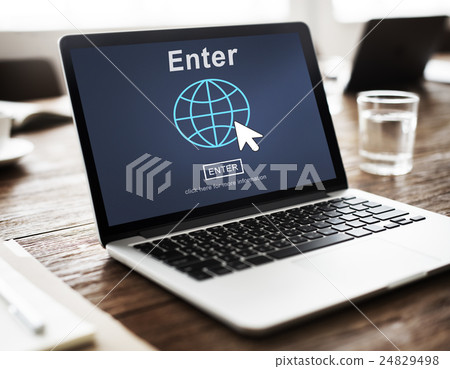 Enter Online Join Website Technology Concept 24829498